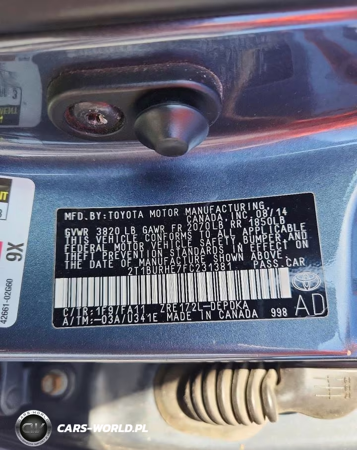 2015 Toyota Corolla L VIN:2T1BURHE7FC231381 - 12
