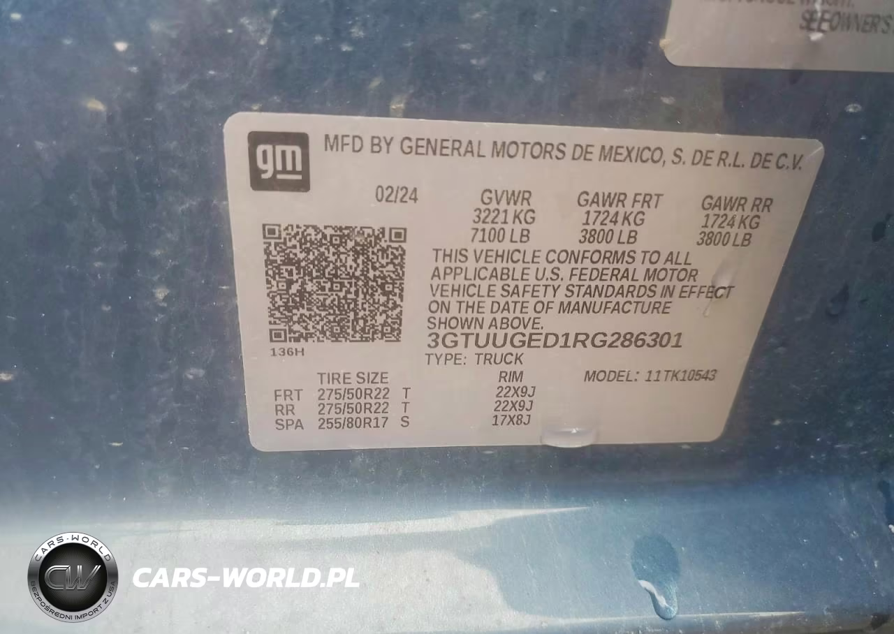 2024 GMC Sierra K1500 Denali VIN:3GTUUGED1RG286301 - 13