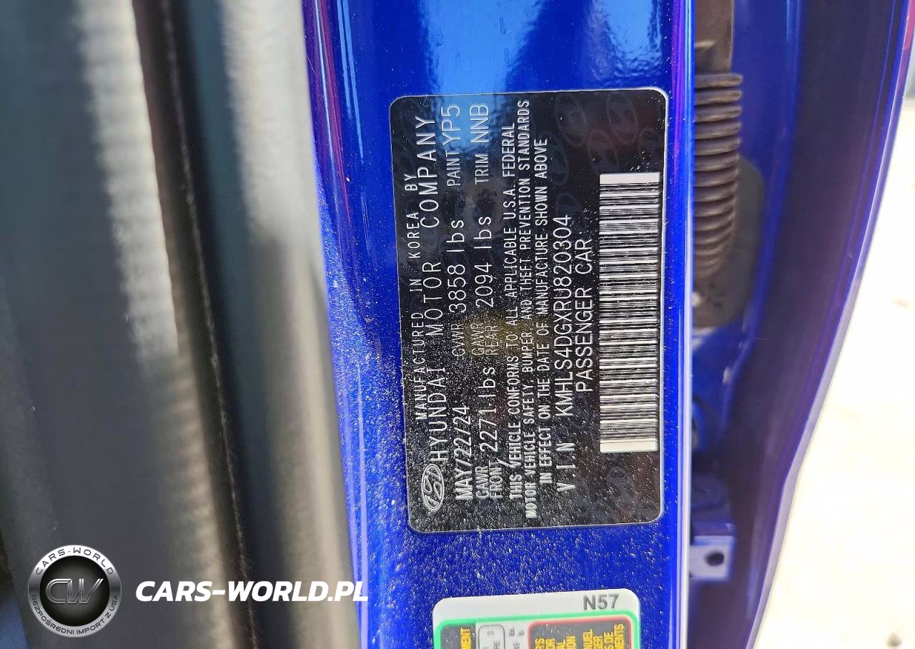 2024 HYUNDAI ELANTRA SEL VIN:KMHLS4DGXRU820304 - 12