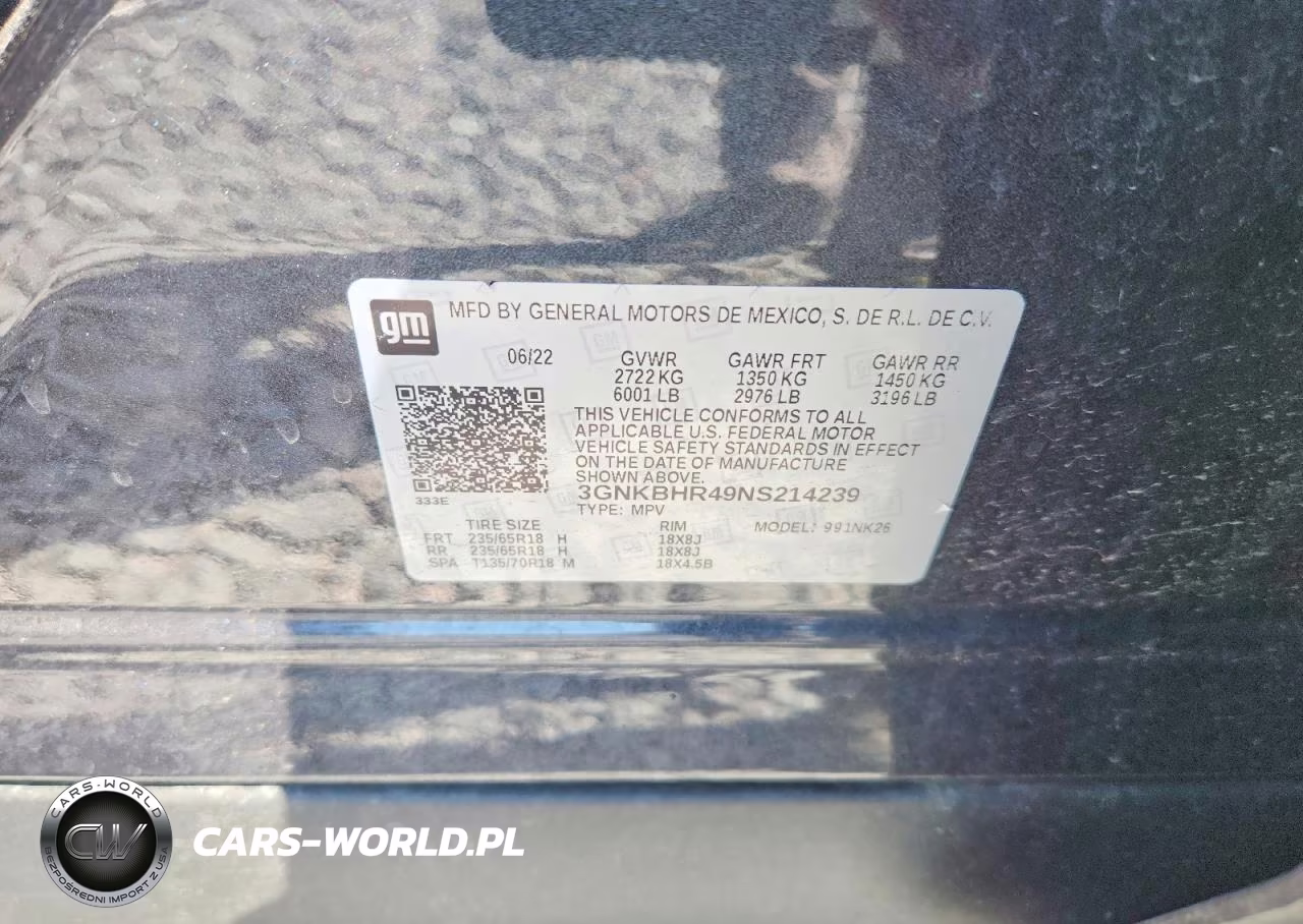 2022 Chevrolet Blazer 2Lt VIN:3GNKBHR49NS214239 - 13