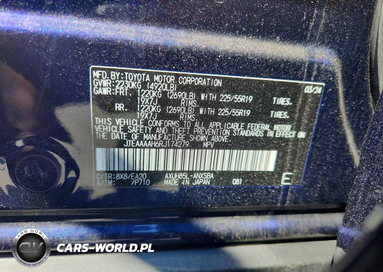 2024 Toyota Venza Limited VIN:JTEAAAAH6RJ174279 - 13
