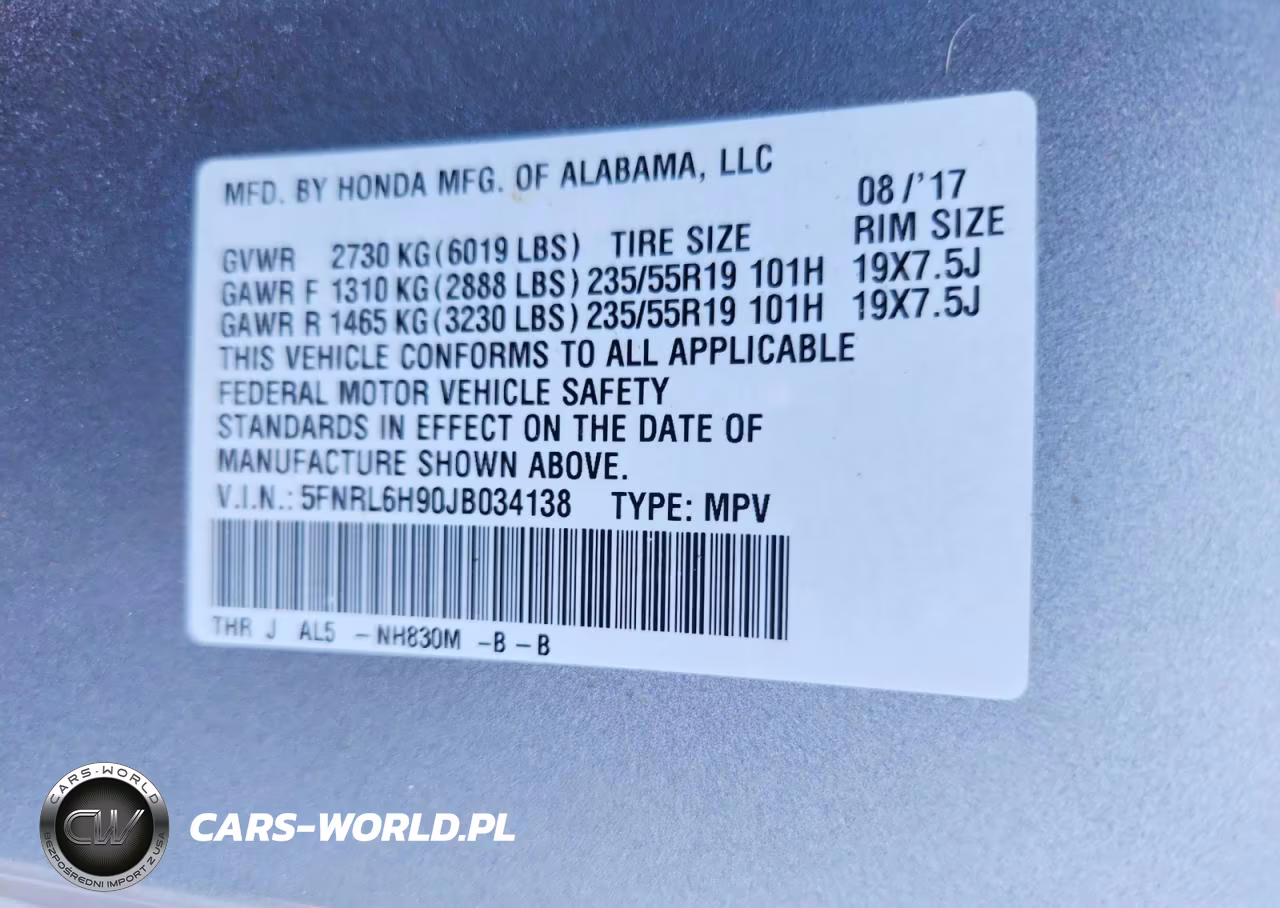 2018 Honda Odyssey Elite VIN:5FNRL6H90JB034138 - 12