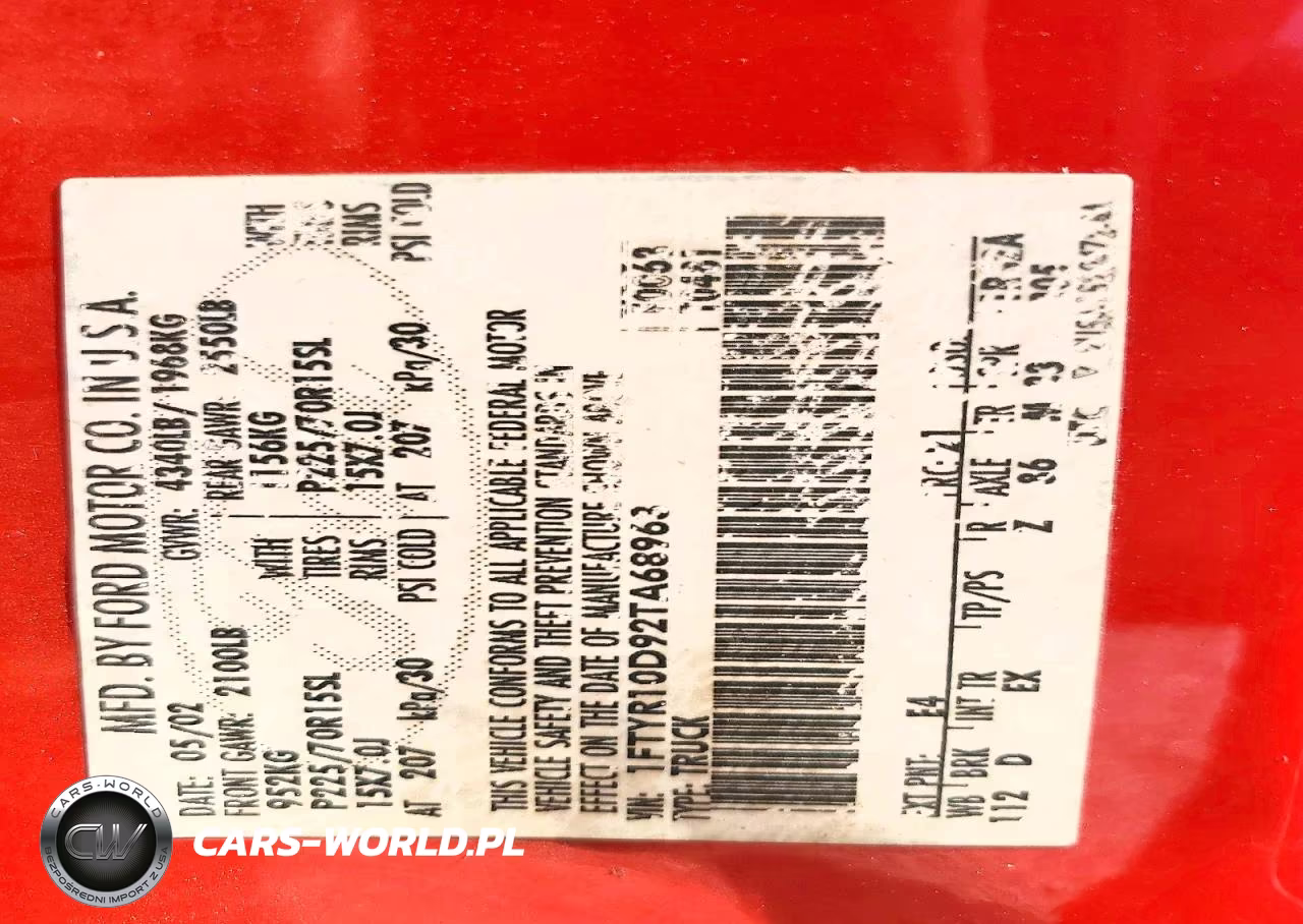 2002 Ford Ranger VIN:1FTYR10D92TA68963 - 12