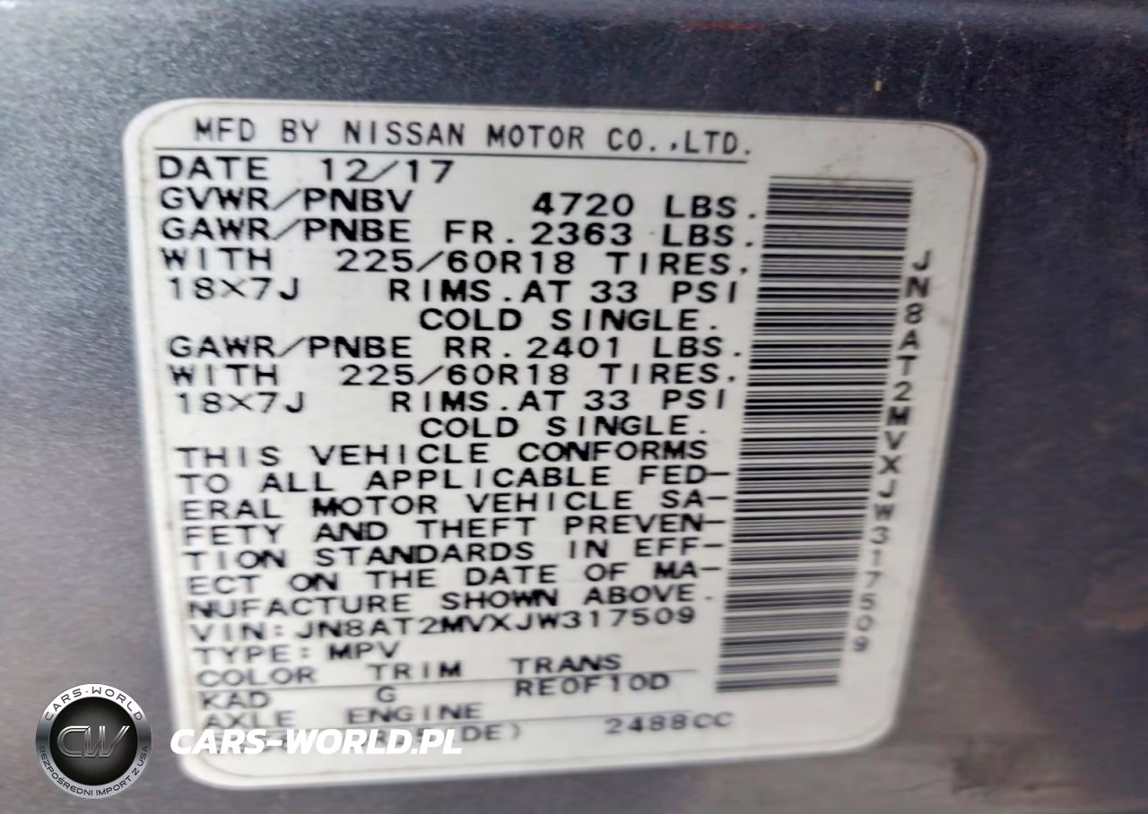 2018 Nissan Rogue Sl VIN:JN8AT2MVXJW317509 - 13