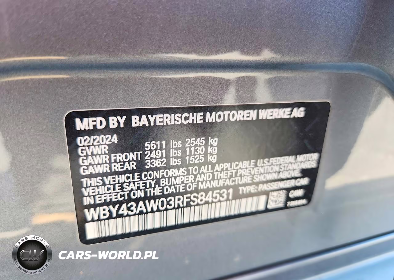 2024 BMW I4 Edrive 35 VIN:WBY43AW03RFS84531 - 12