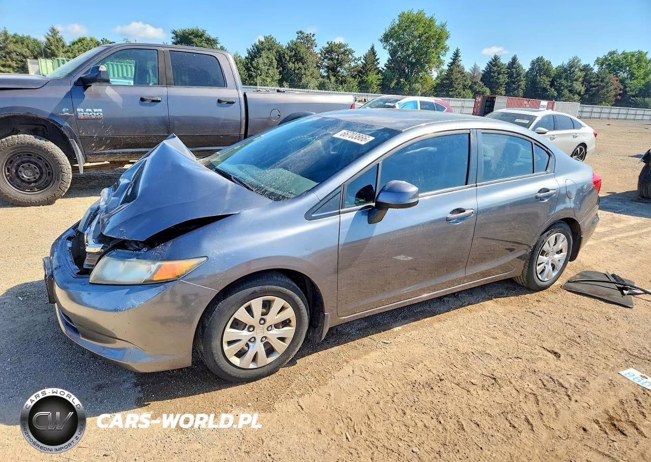 2012 Honda Civic Lx VIN:19XFB2F55CE003541 - 1