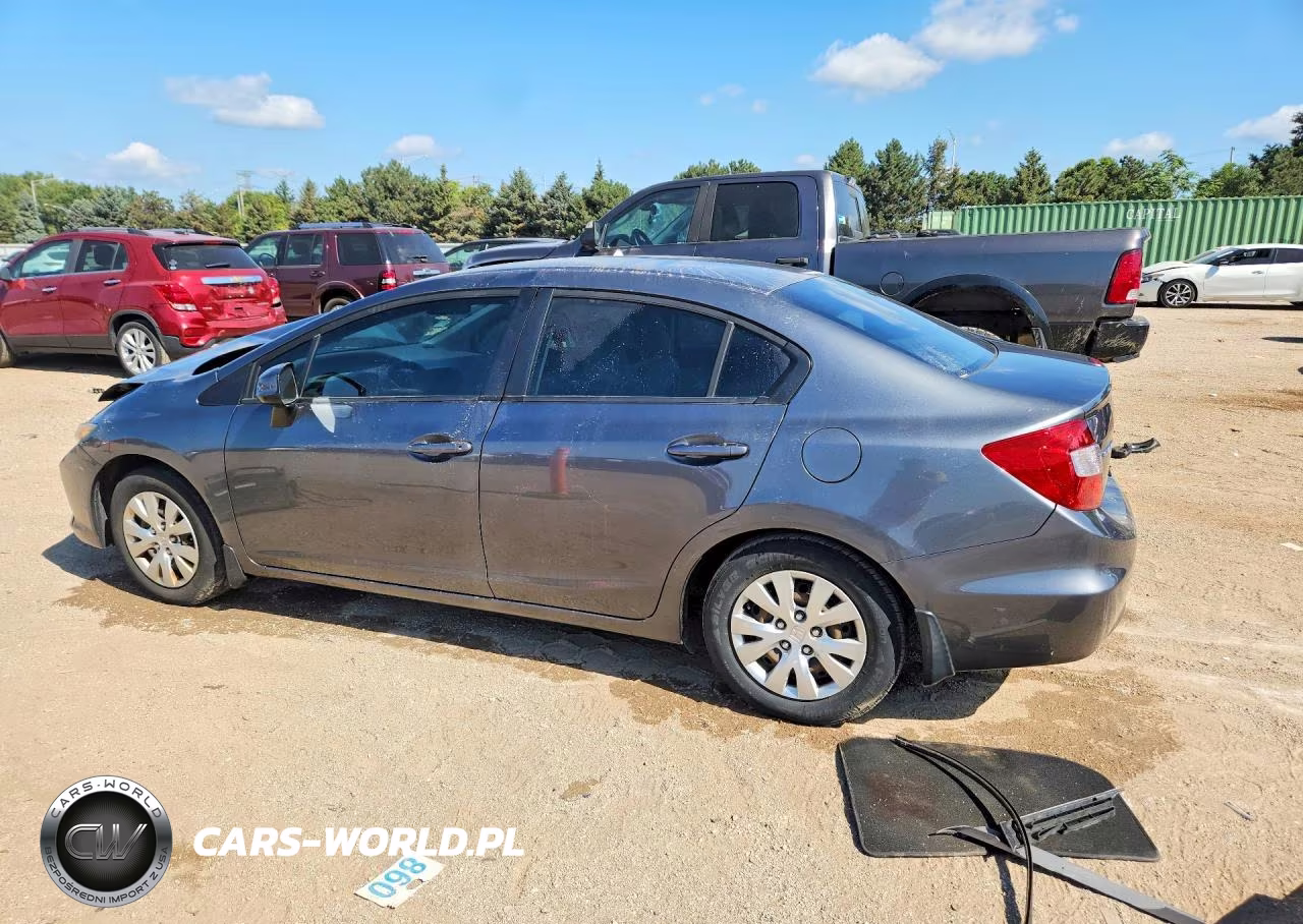 2012 Honda Civic Lx VIN:19XFB2F55CE003541 - 2