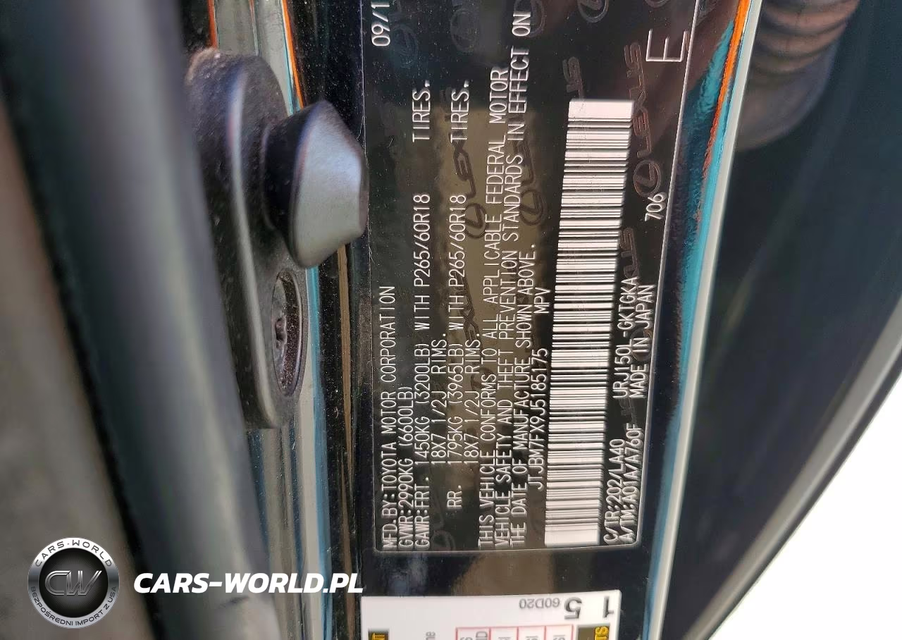 2018 Lexus Gx 460 VIN:JTJBM7FX9J5185175 - 14
