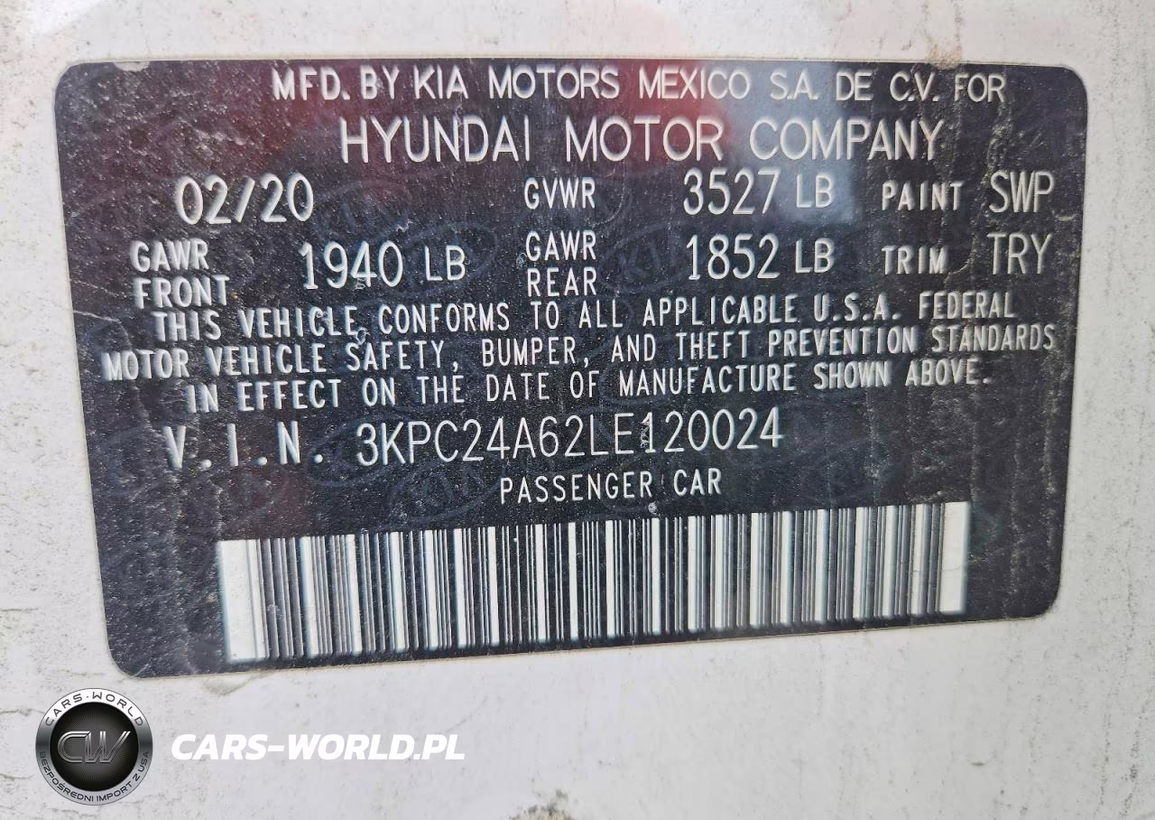 2020 Hyundai Accent Se VIN:3KPC24A62LE120024 - 13