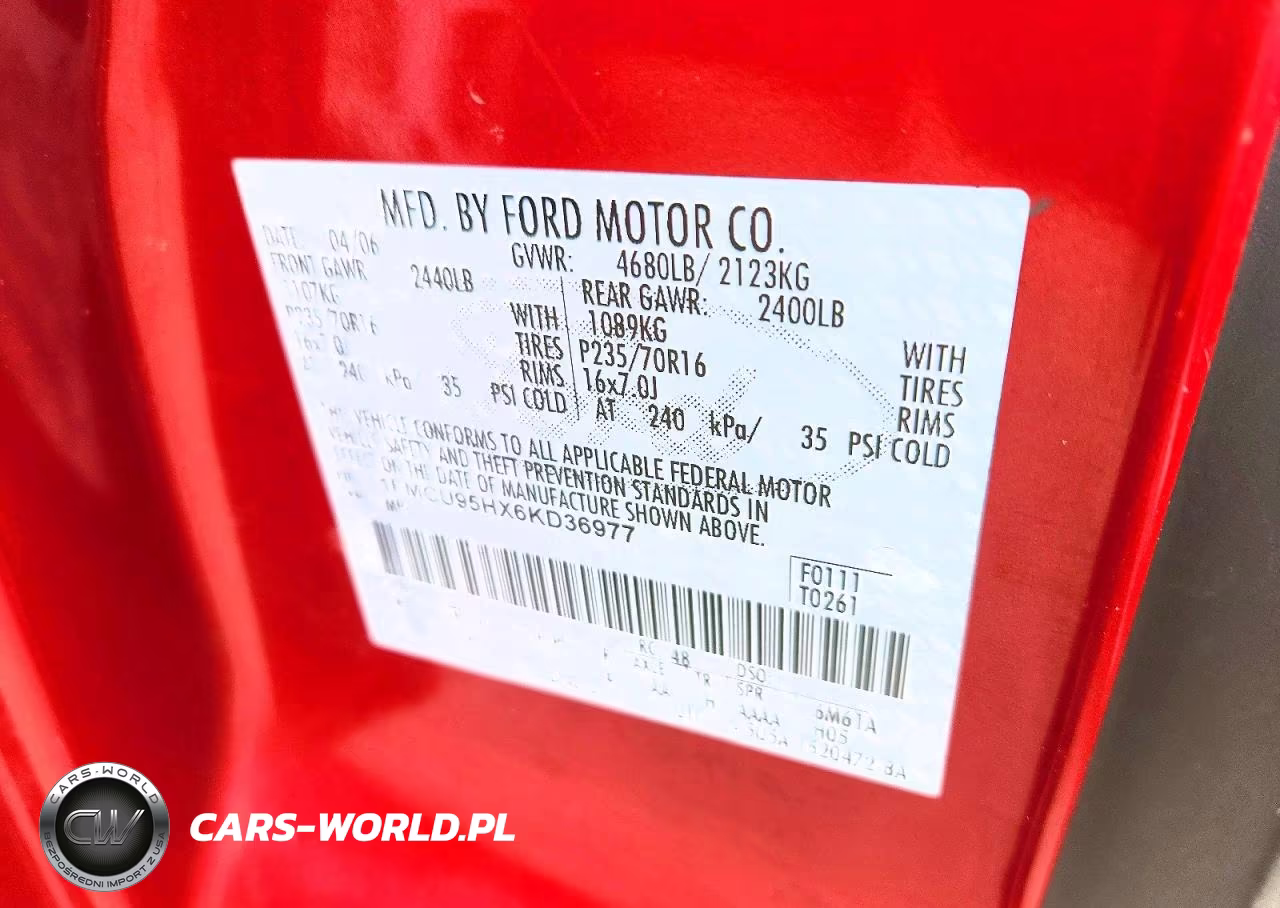 2006 Ford Escape Hev VIN:1FMCU95HX6KD36977 - 13