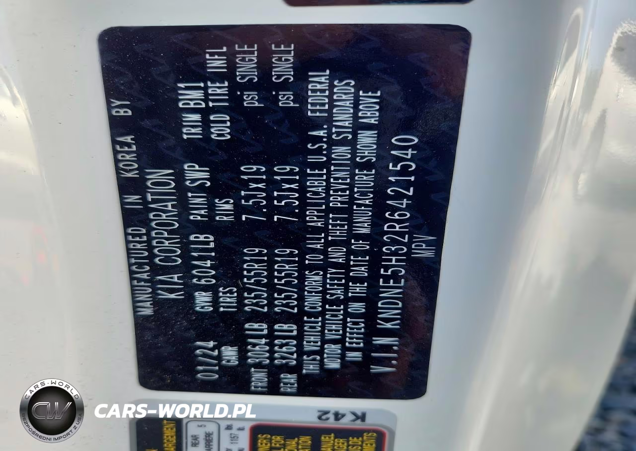 2024 Kia Carnival Sx Prestige VIN:KNDNE5H32R6421540 - 14