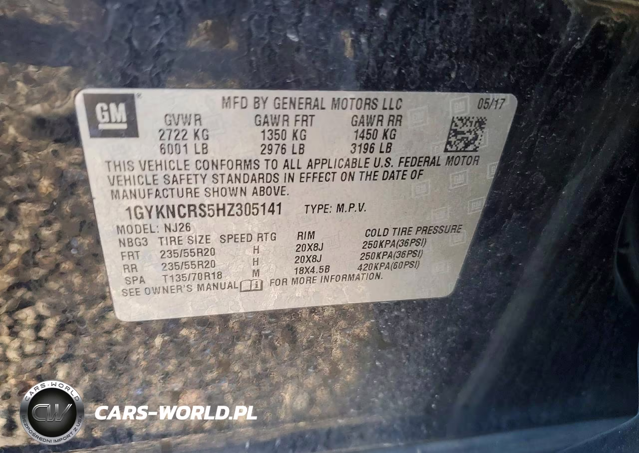 2017 Cadillac Xt5 Premium Luxury VIN:1GYKNCRS5HZ305141 - 12