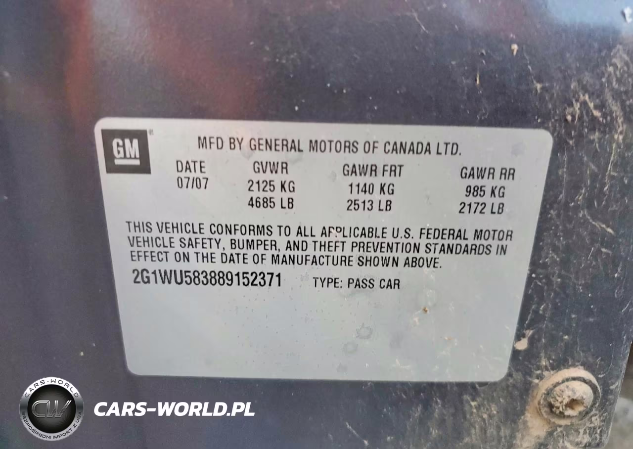 2008 Chevrolet Impala Ltz VIN:2G1WU583889152371 - 12