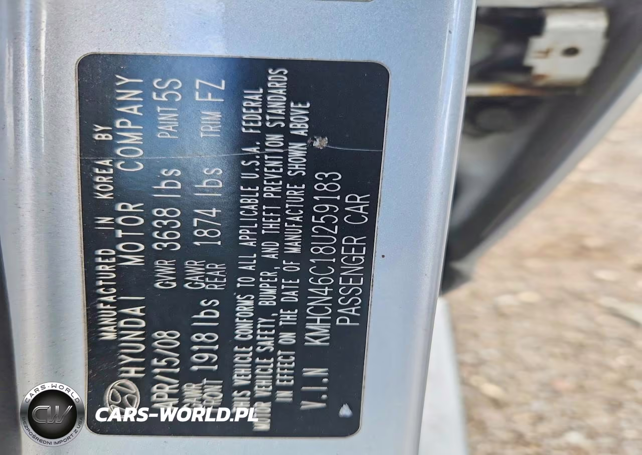 2008 Hyundai Accent Gls VIN:KMHCN46C18U259183 - 12