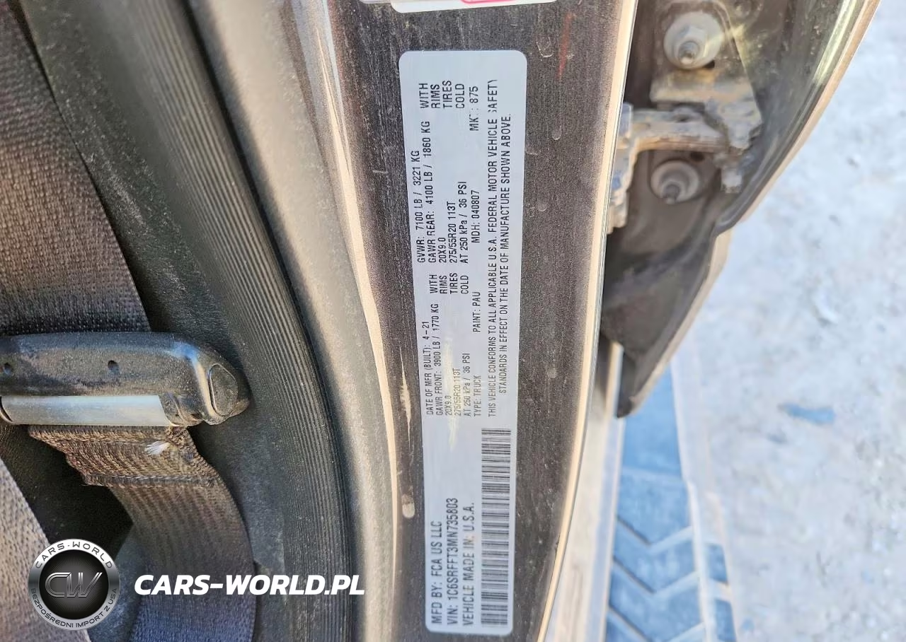 2021 Ram 1500 Big Horn-Lone Star VIN:1C6SRFFT3MN735803 - 12