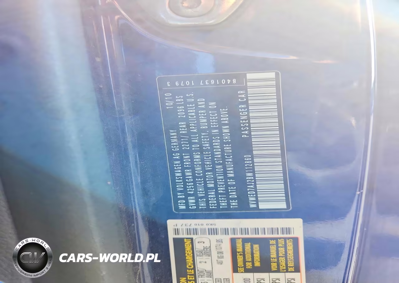 2011 Volkswagen Gti VIN:WVWED7AJ2BW112860 - 12