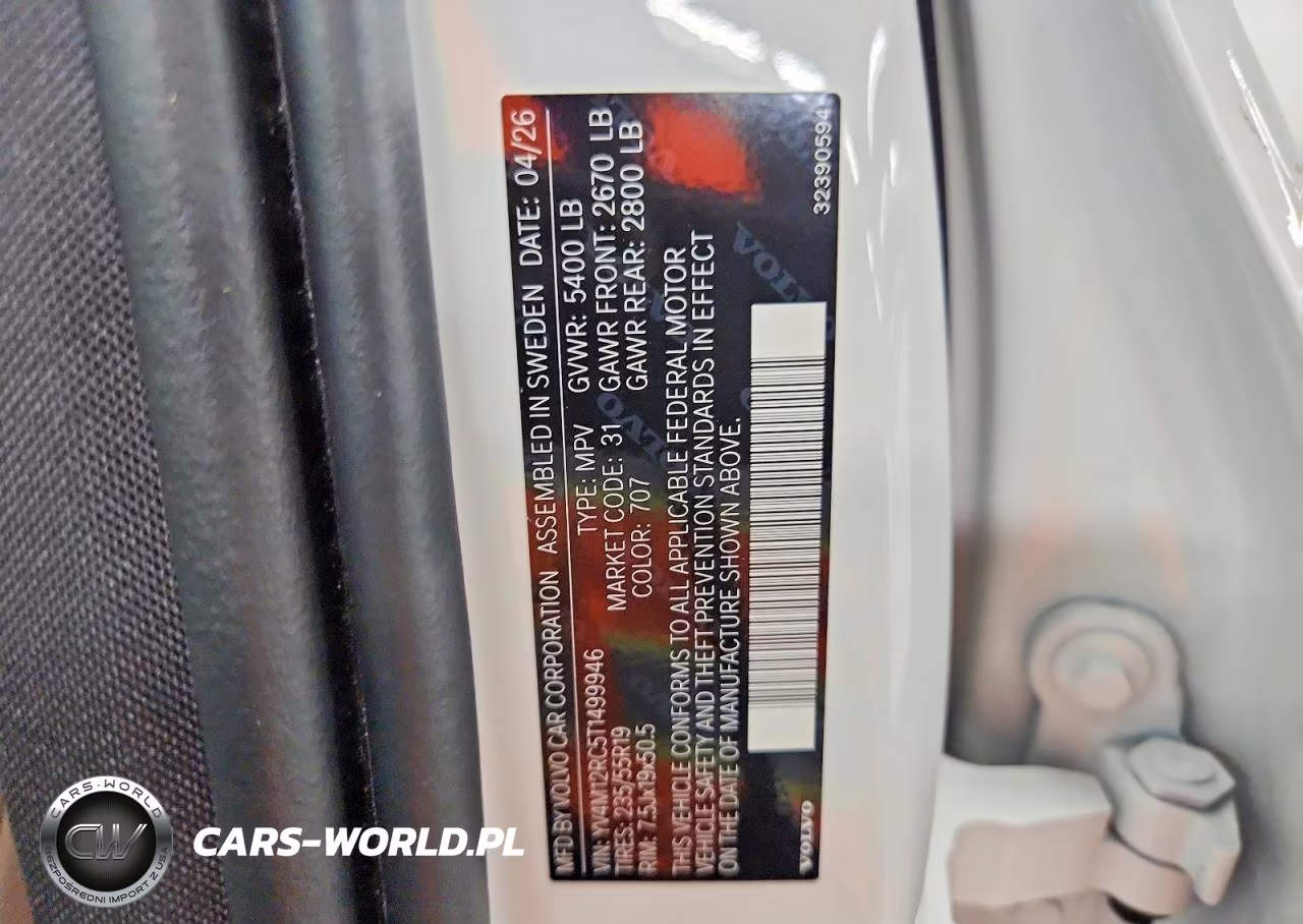 2026 Volvo Xc60 Plus VIN:YV4M12RC5T1499946 - 13