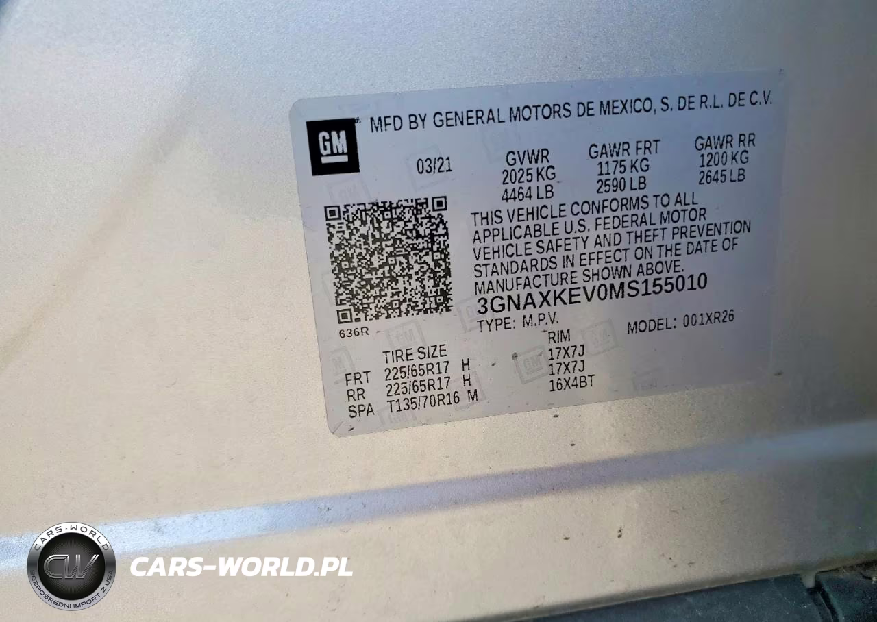2021 Chevrolet Equinox Lt VIN:3GNAXKEV0MS155010 - 13