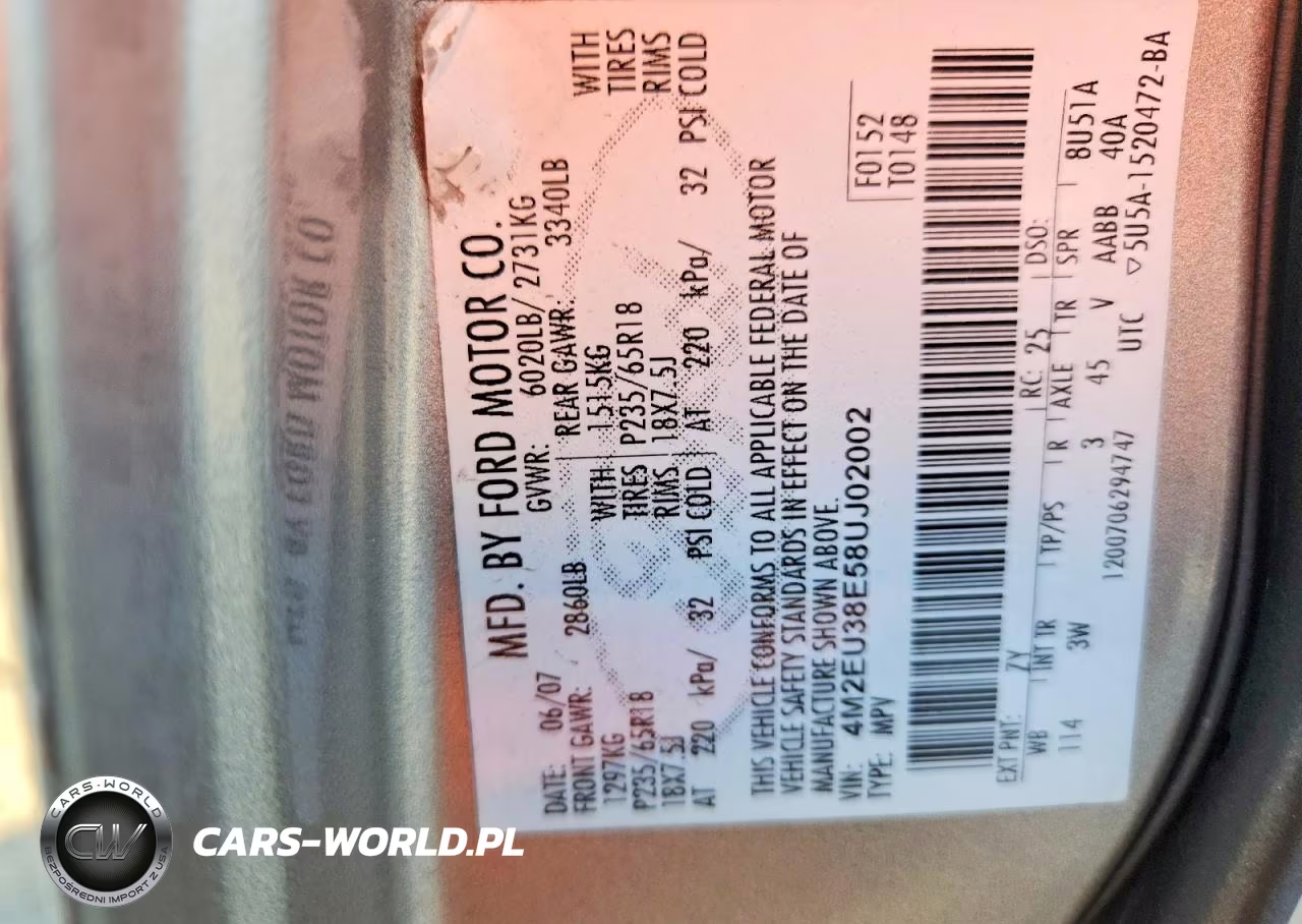 2008 Mercury Mountaineer Premier VIN:4M2EU38E58UJ02002 - 13