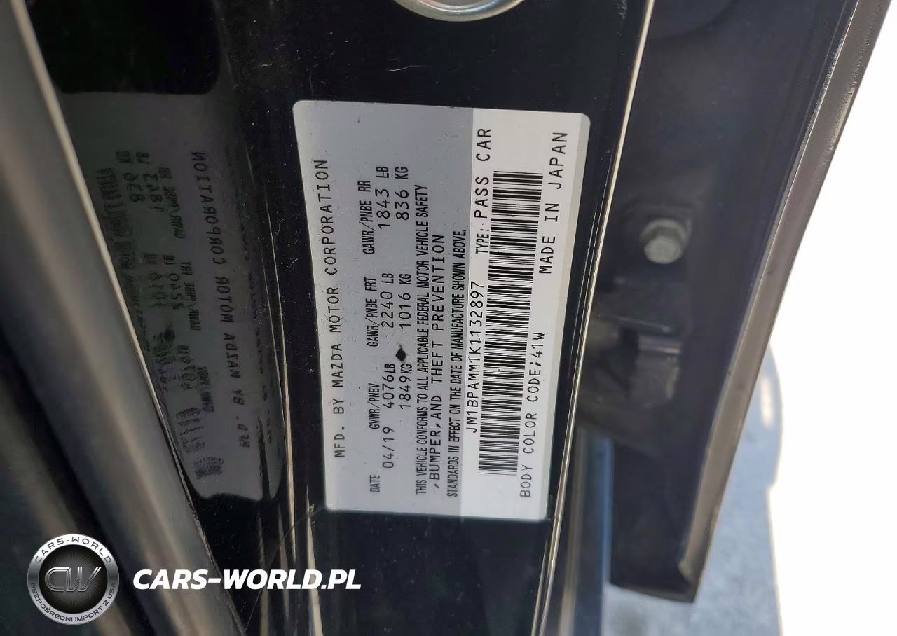 2019 Mazda 3 Preferred VIN:JM1BPAMM1K1132897 - 12