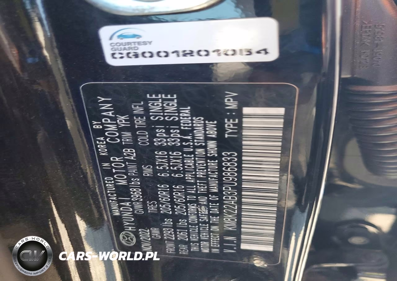 2023 Hyundai Kona Se VIN:KM8K22AB3PU986833 - 13
