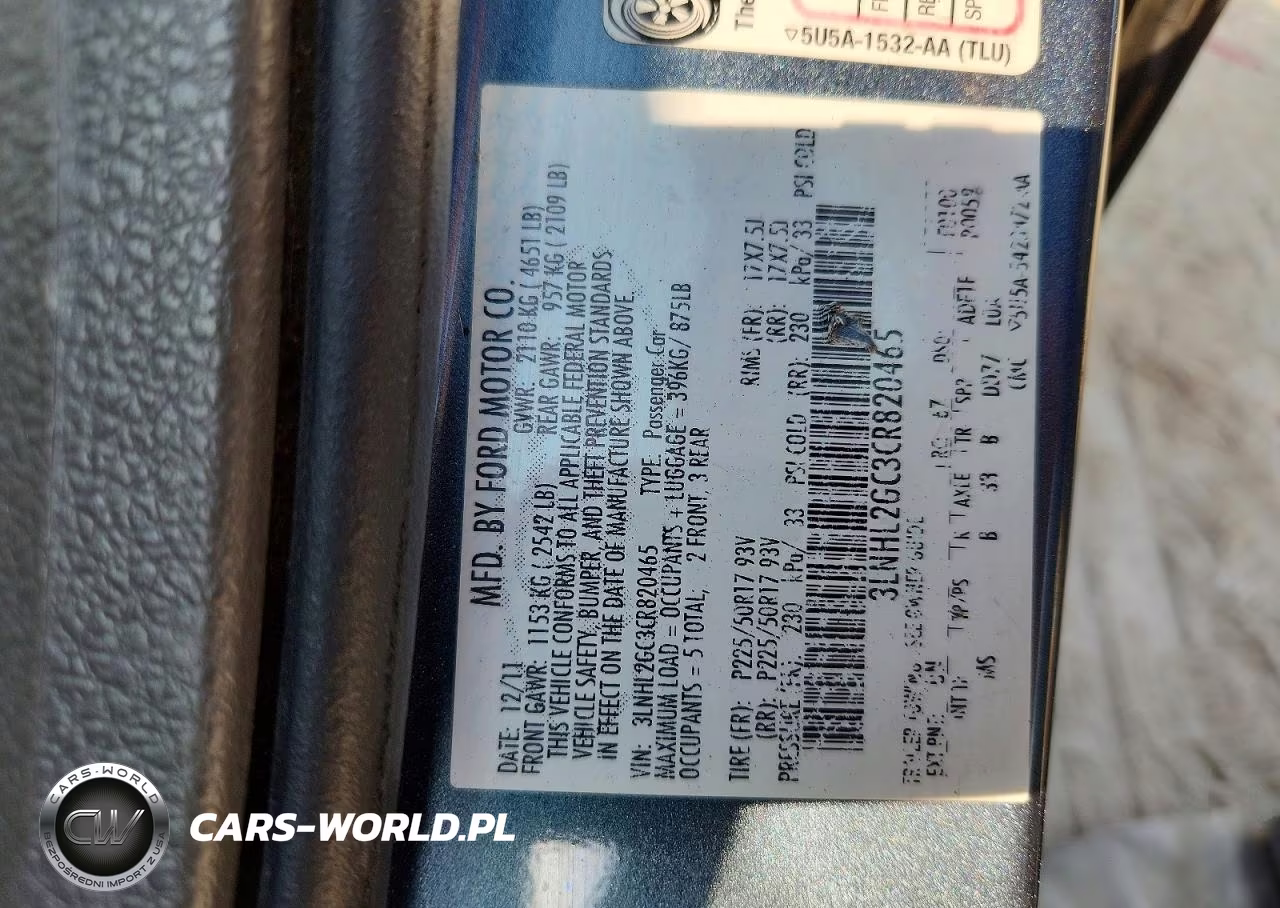 2012 Lincoln Mkz VIN:3LNHL2GC3CR820465 - 12