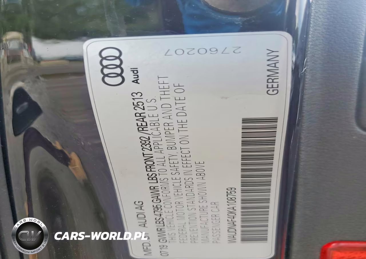 2019 Audi A4 Premium VIN:WAUDNAF40KA108759 - 12