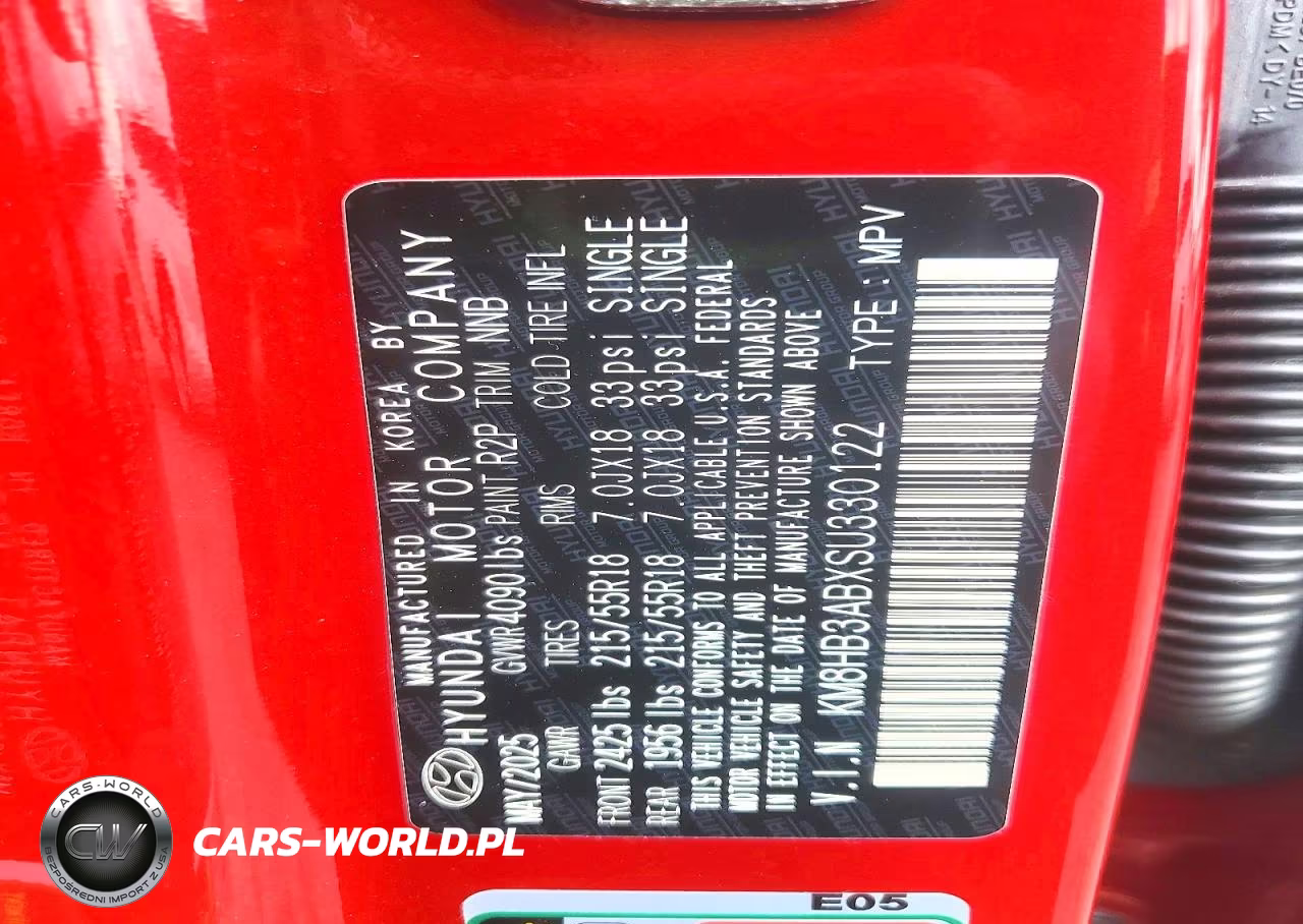 2025 Hyundai Kona Sel VIN:KM8HB3ABXSU330122 - 13