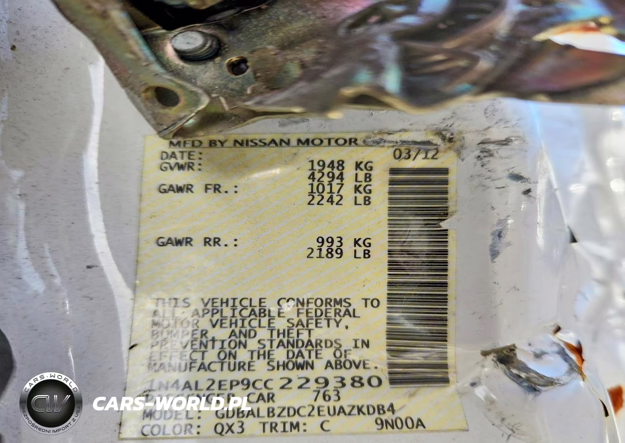 2012 Nissan Altima 2.5 S VIN:1N4AL2EP9CC229380 - 13