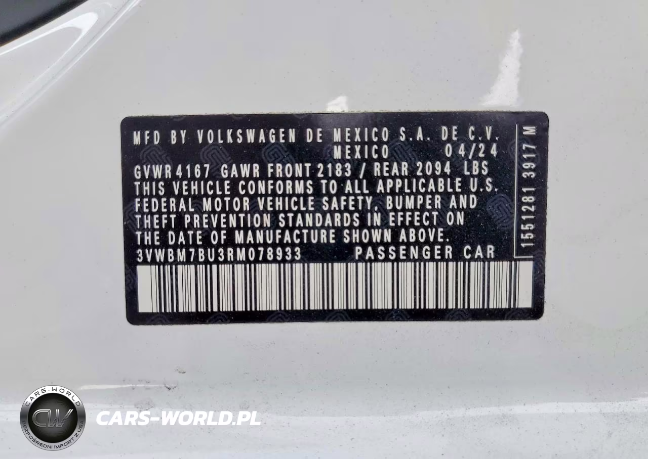 2024 Volkswagen Jetta Sport VIN:3VWBM7BU3RM078933 - 13