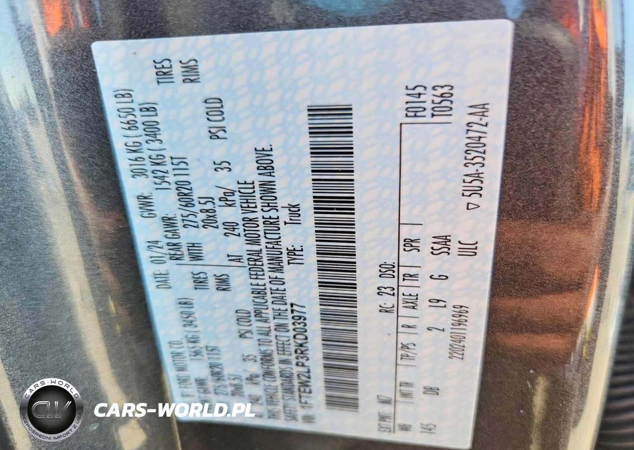 2024 Ford F150 Stx VIN:1FTEW2LP3RKD03977 - 12