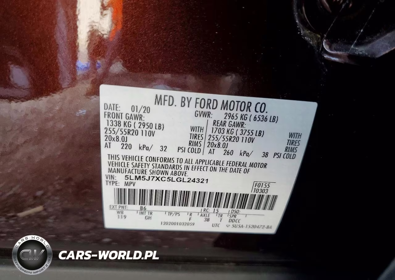 2020 Lincoln Aviator Reserve VIN:5LM5J7XC5LGL24321 - 13