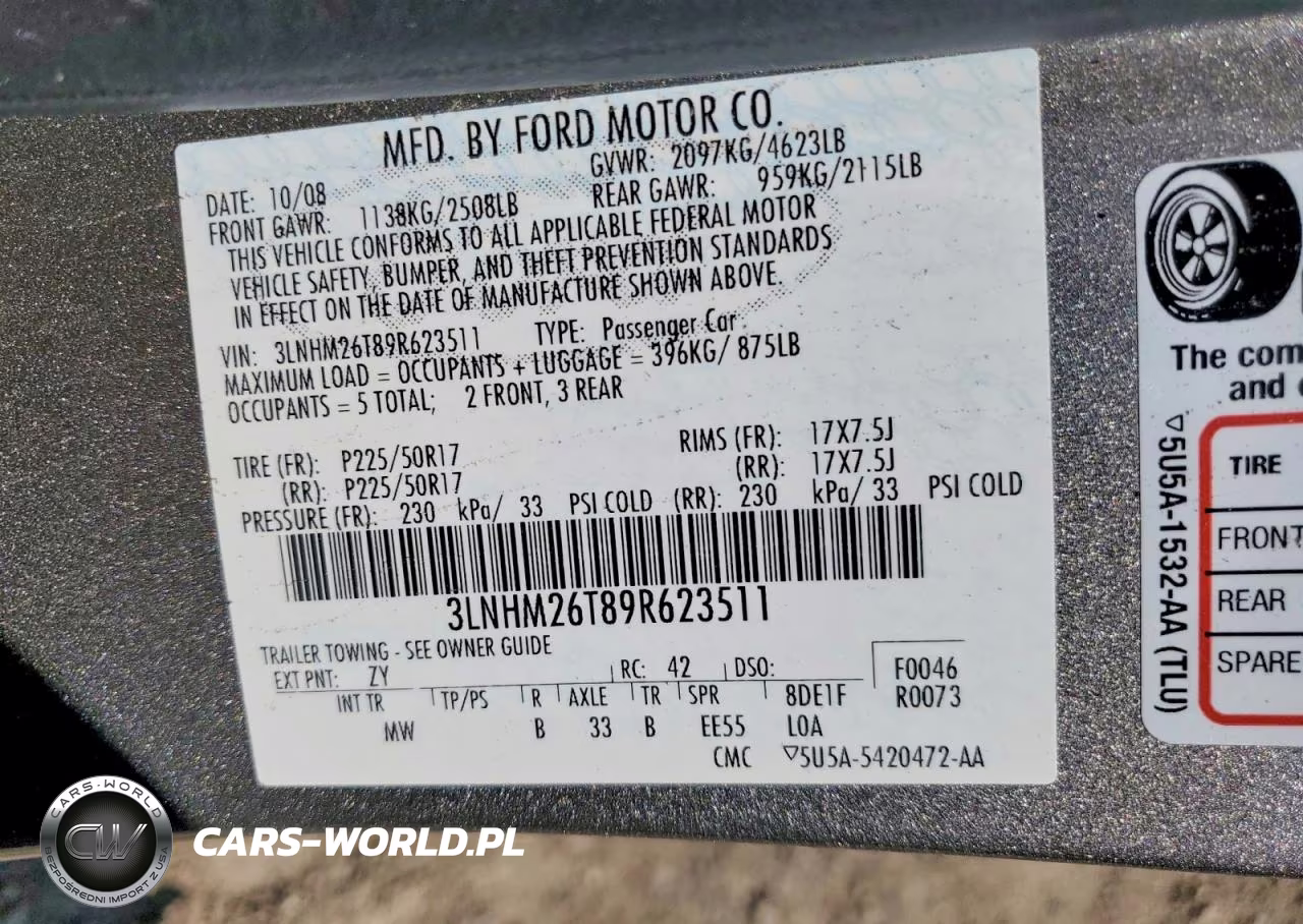 2009 Lincoln Mkz VIN:3LNHM26T89R623511 - 12