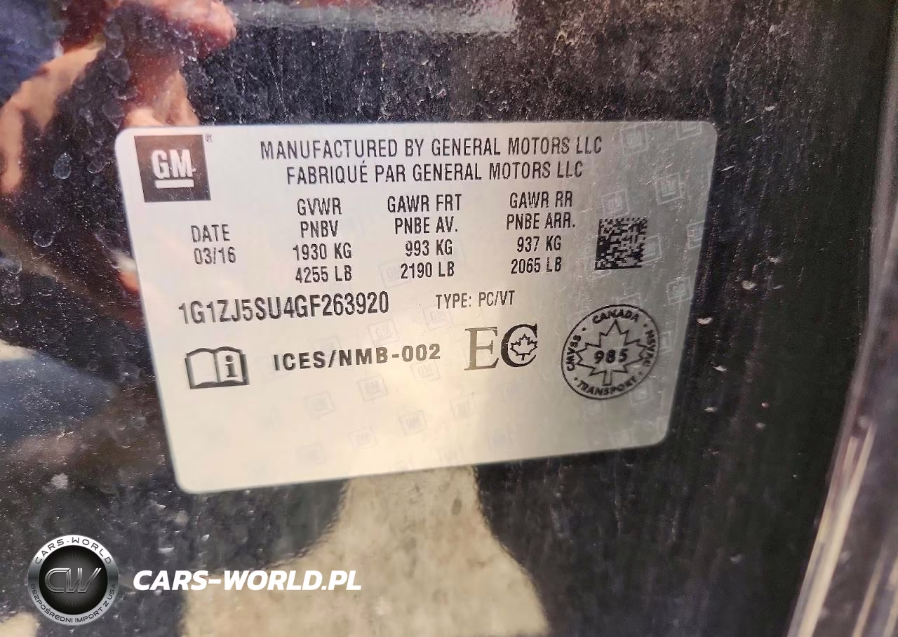 2016 Chevrolet Malibu Hybrid VIN:1G1ZJ5SU4GF263920 - 12
