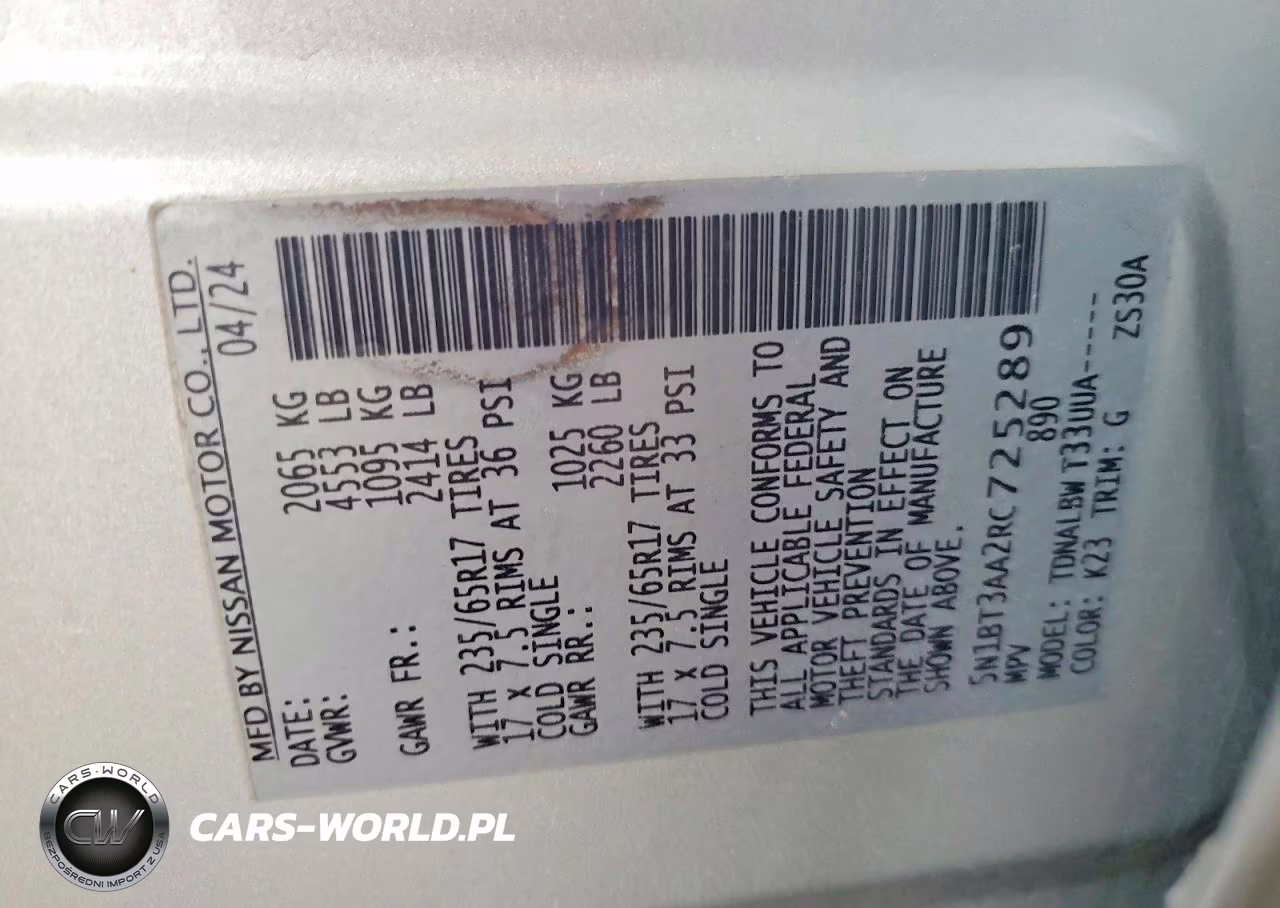2024 Nissan Rogue S VIN:5N1BT3AA2RC725289 - 13