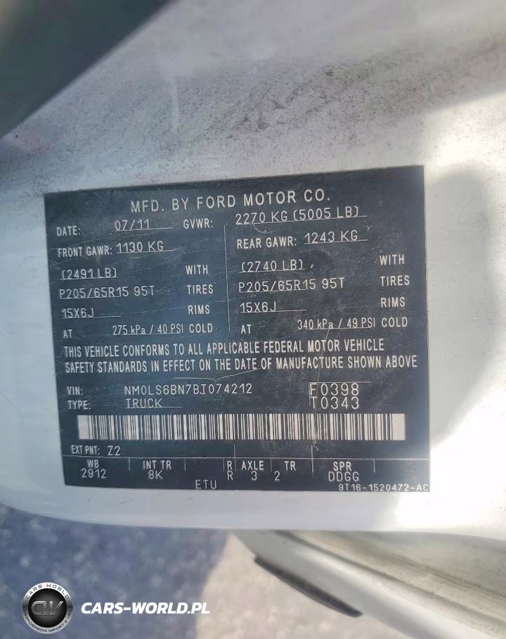 2011 Ford Transit Connect Xlt VIN:NM0LS6BN7BT074212 - 13