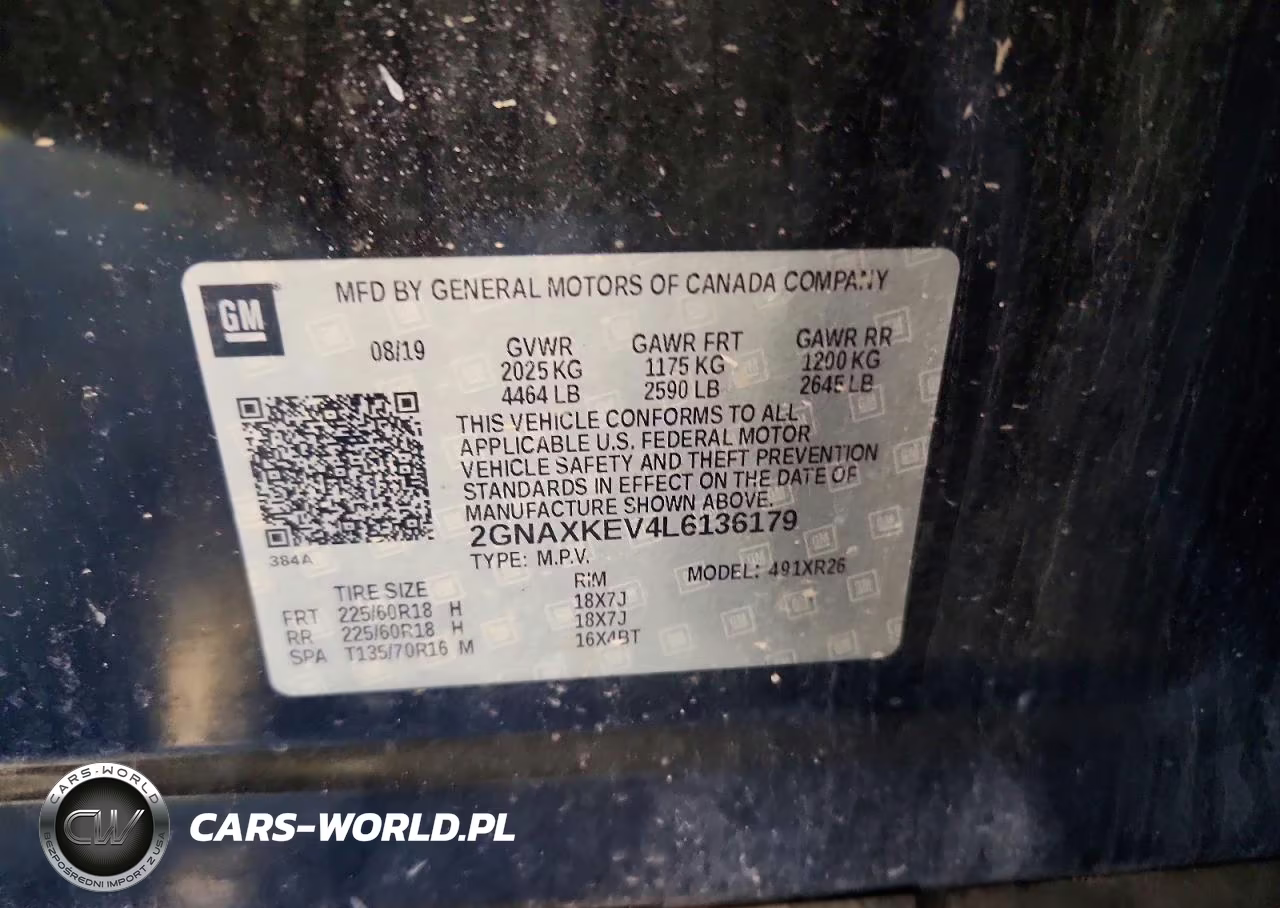 2020 Chevrolet Equinox Lt VIN:2GNAXKEV4L6136179 - 14