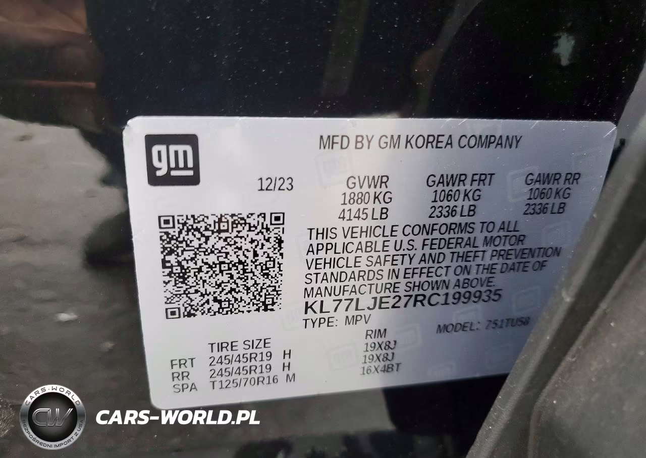 2024 Chevrolet Trax 2Rs VIN:KL77LJE27RC199935 - 12