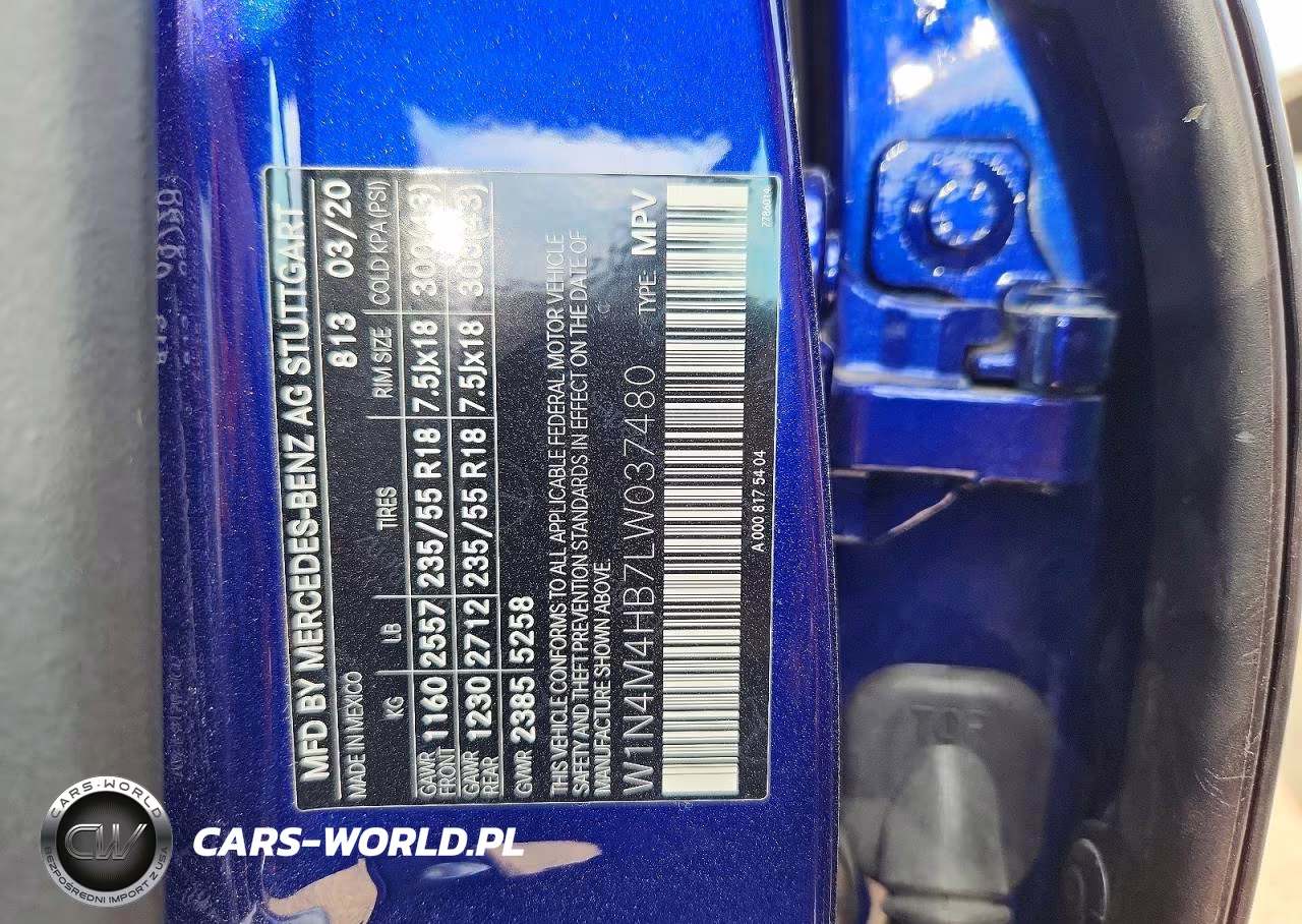 2020 Mercedes-Benz Glb 250 4Matic VIN:W1N4M4HB7LW037480 - 12