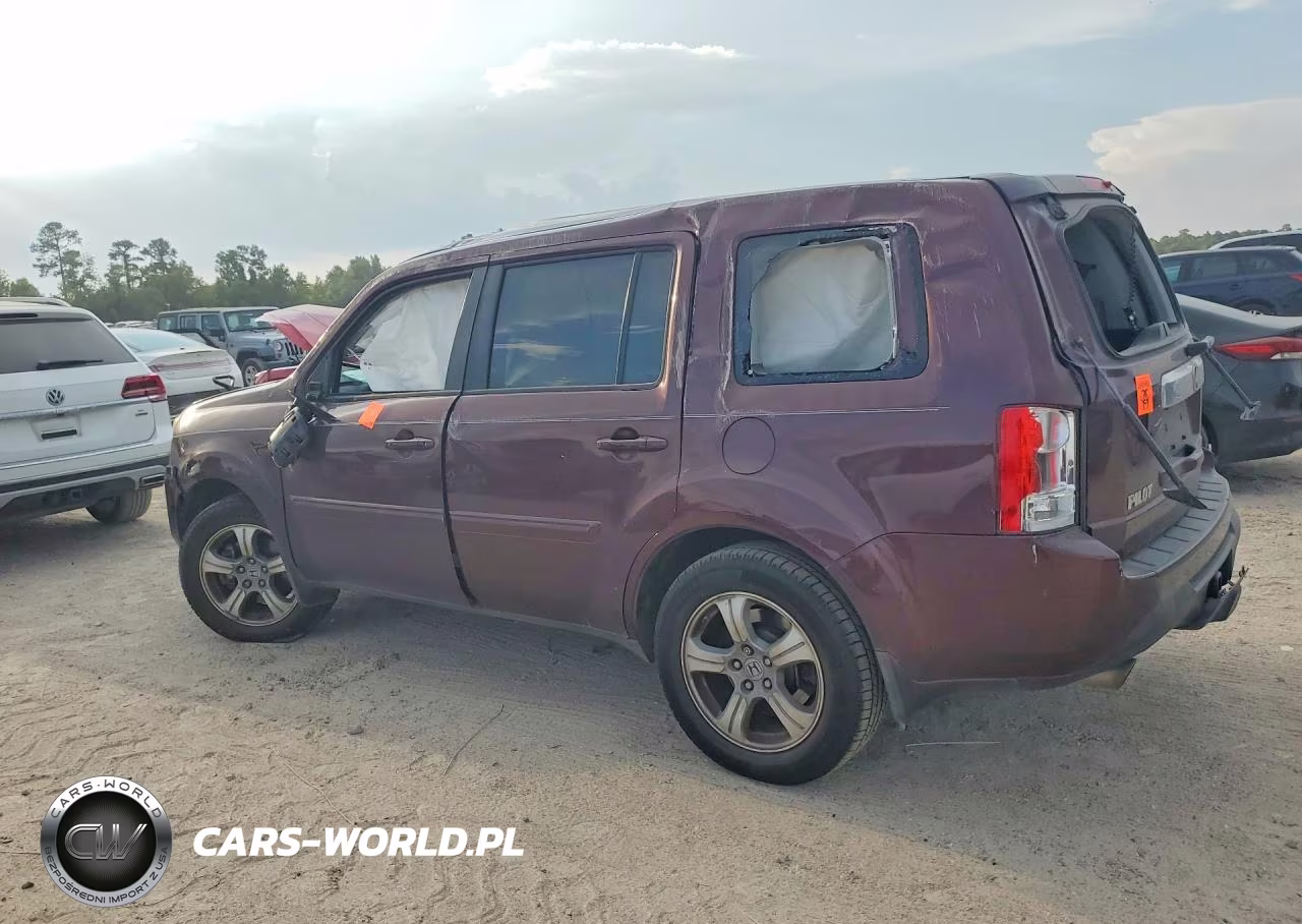 2012 Honda Pilot Exl VIN:5FNYF3H58CB031375 - 2