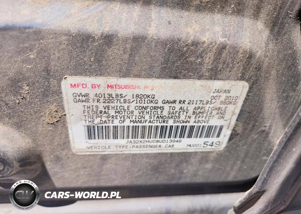 2011 Mitsubishi Lancer Es-Es Sport VIN:JA32X2HU0BU013946 - 12