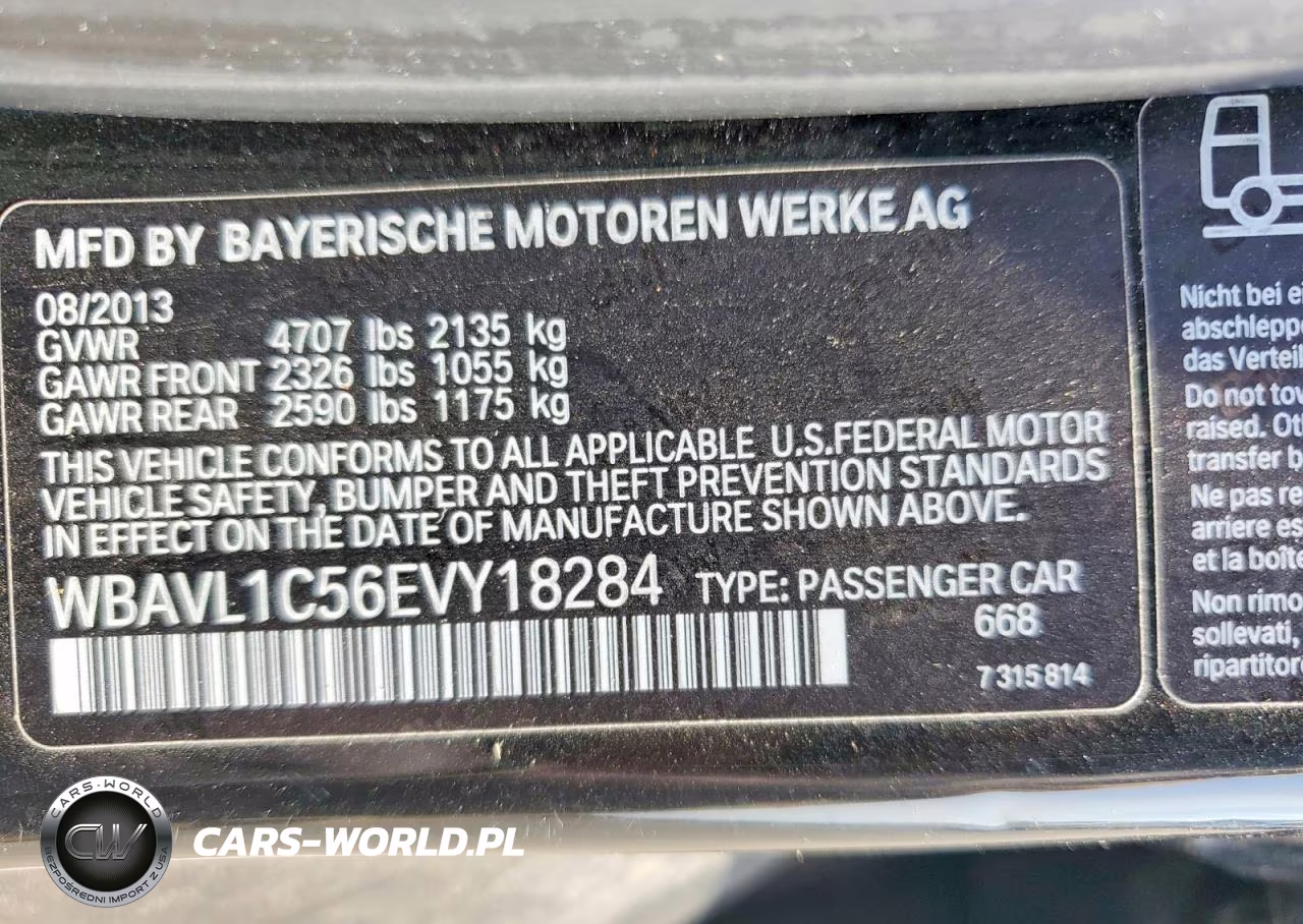 2014 BMW X1 xDrive28I VIN:WBAVL1C56EVY18284 - 12