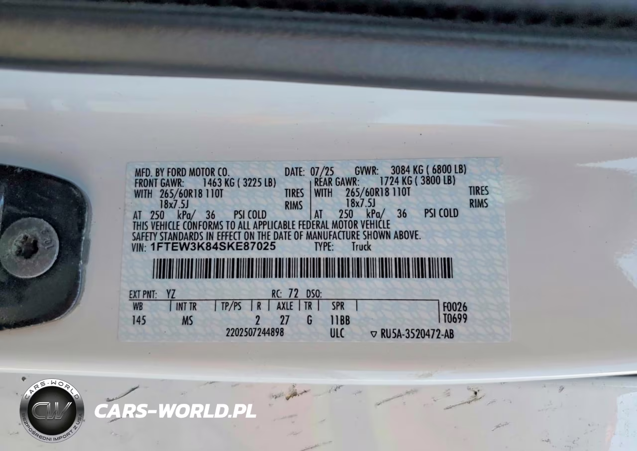 2025 Ford F150 Xlt VIN:1FTEW3K84SKE87025 - 12
