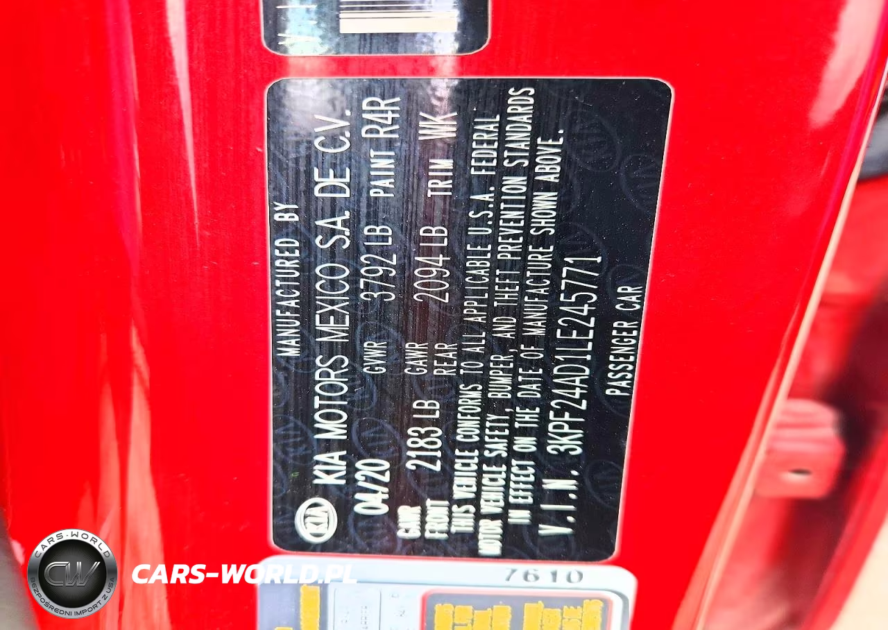 2020 Kia Forte Lxs VIN:3KPF24AD1LE245771 - 12
