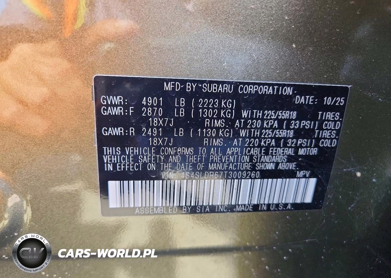 2026 Subaru Forester Limited VIN:4S4SLDR67T3009260 - 12