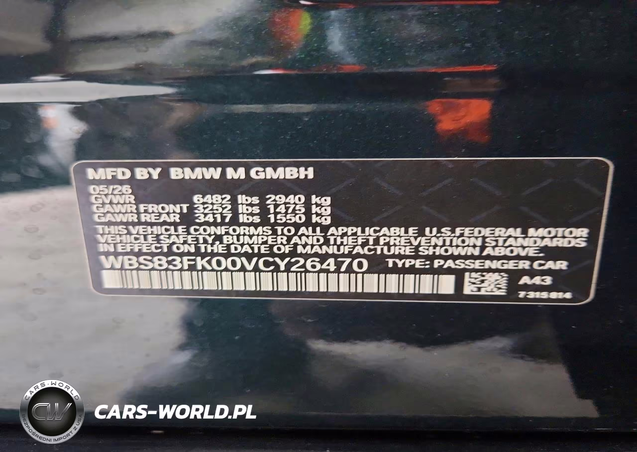 2027 BMW M5 VIN:WBS83FK00VCY26470 - 12