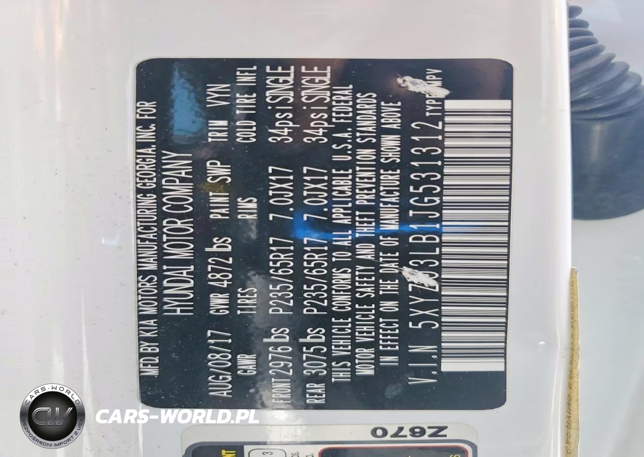 2018 Hyundai Santa Fe Sport 2.4L VIN:5XYZU3LB1JG531312 - 13