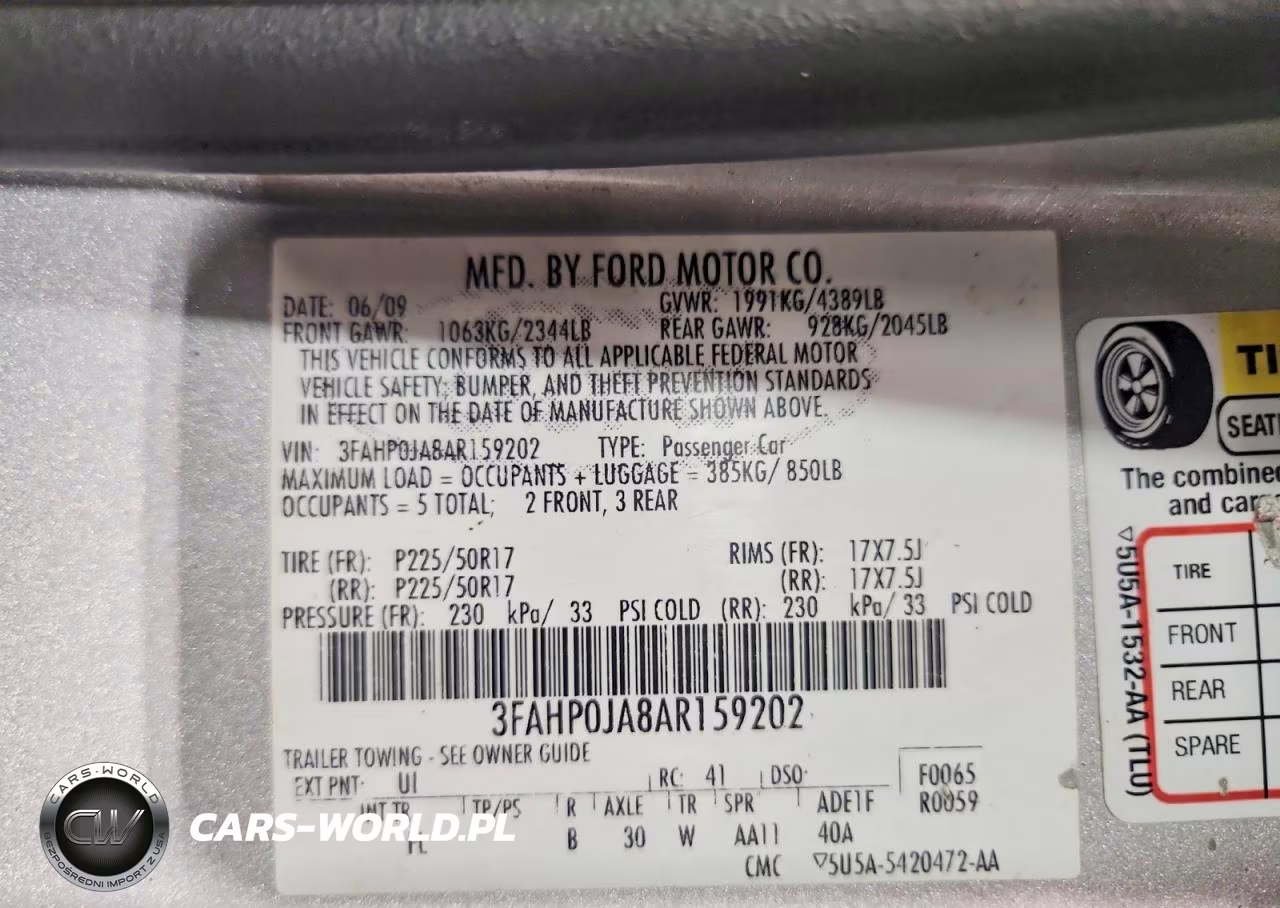 2010 Ford Fusion Sel VIN:3FAHP0JA8AR159202 - 12