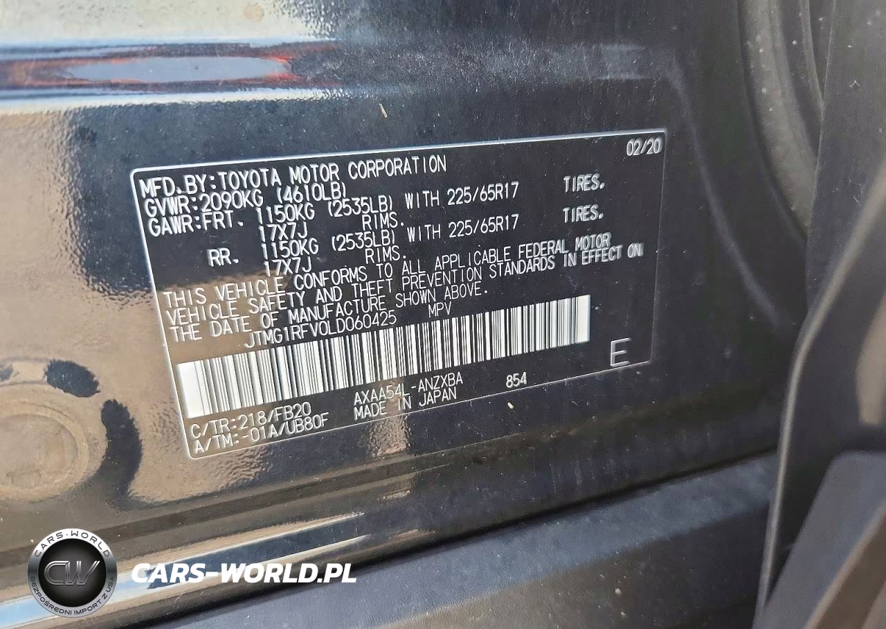 2020 Toyota Rav4 Le VIN:JTMG1RFV0LD060425 - 12
