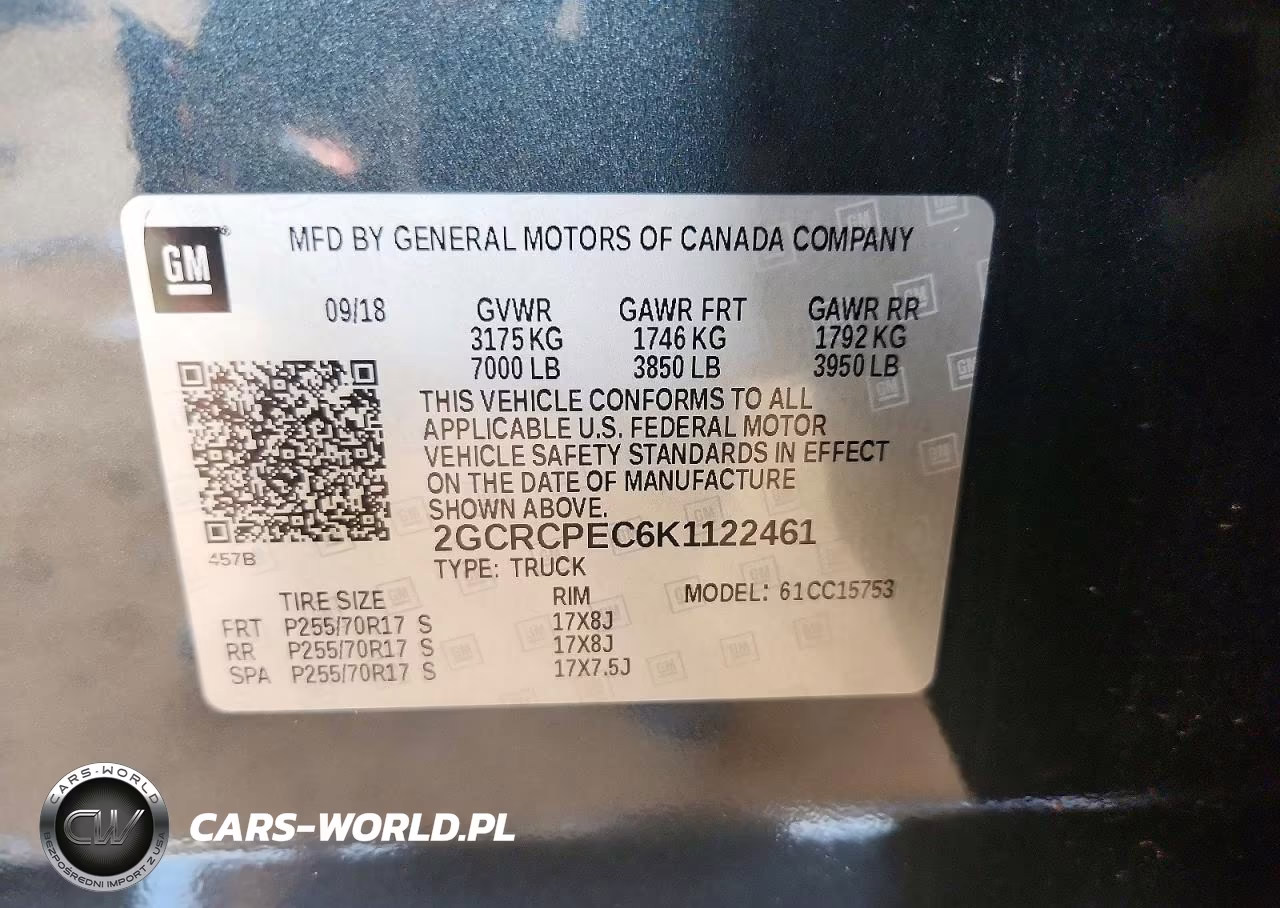 2019 Chevrolet Silverado Ld C1500 Lt VIN:2GCRCPEC6K1122461 - 12